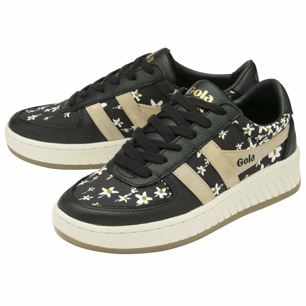 Gola Classics Grandslam LBTY SN Women Sneakers Black / Gold / Multicolor | ADPJXU491