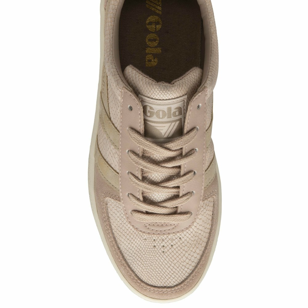 Gola Classics Grandslam Lizard Women Sneakers Pink / Gold | FDIPGX910