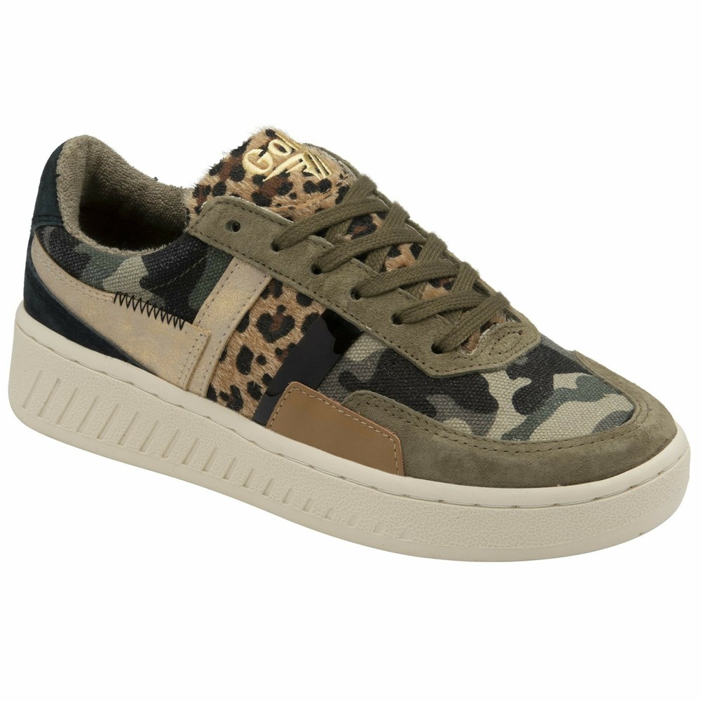 Gola Classics Grandslam Mode Women Sneakers Camo / Leopard / Multicolor | QOLBYI157