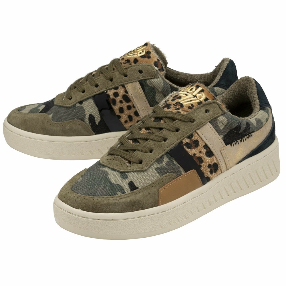 Gola Classics Grandslam Mode Women Sneakers Camo / Leopard / Multicolor | QOLBYI157