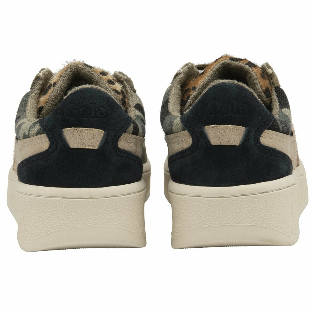 Gola Classics Grandslam Mode Women Sneakers Camo / Leopard / Multicolor | QOLBYI157