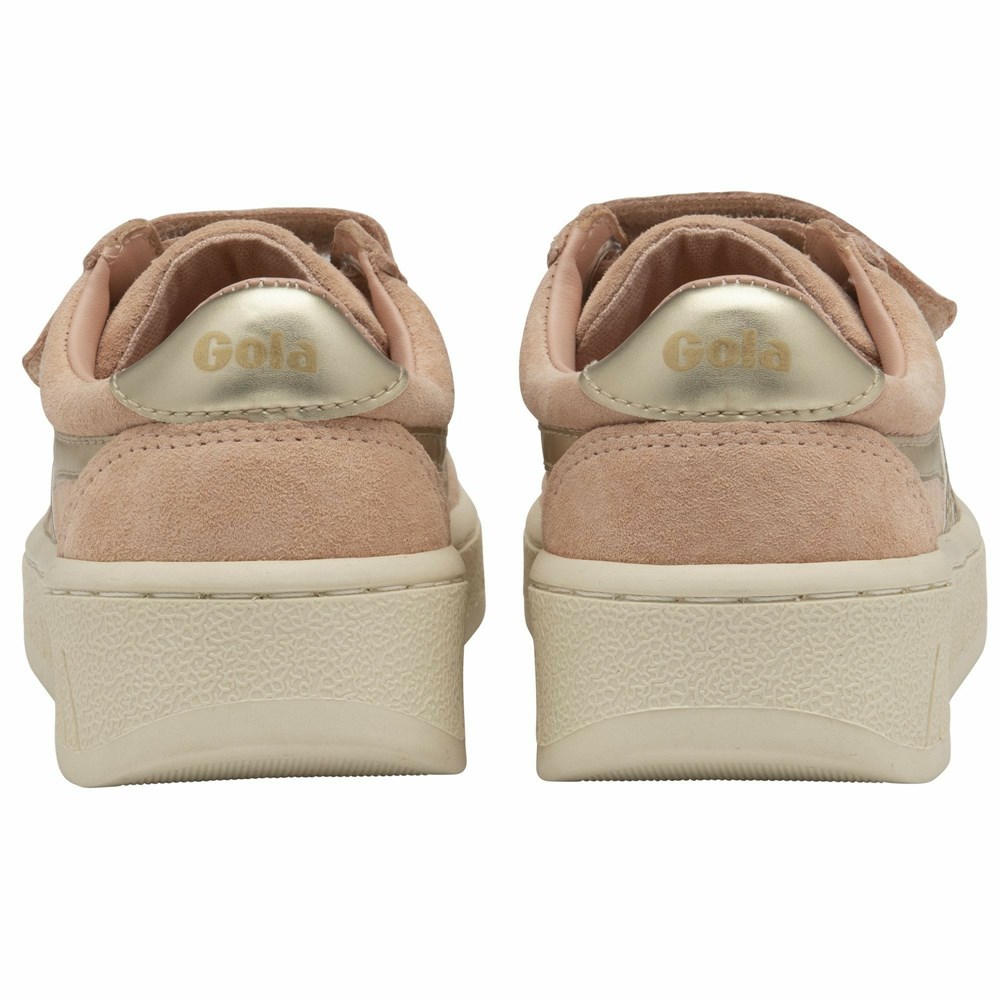 Gola Classics Grandslam Pearl Strap Kids' Sneakers Pink | XDUJLW923