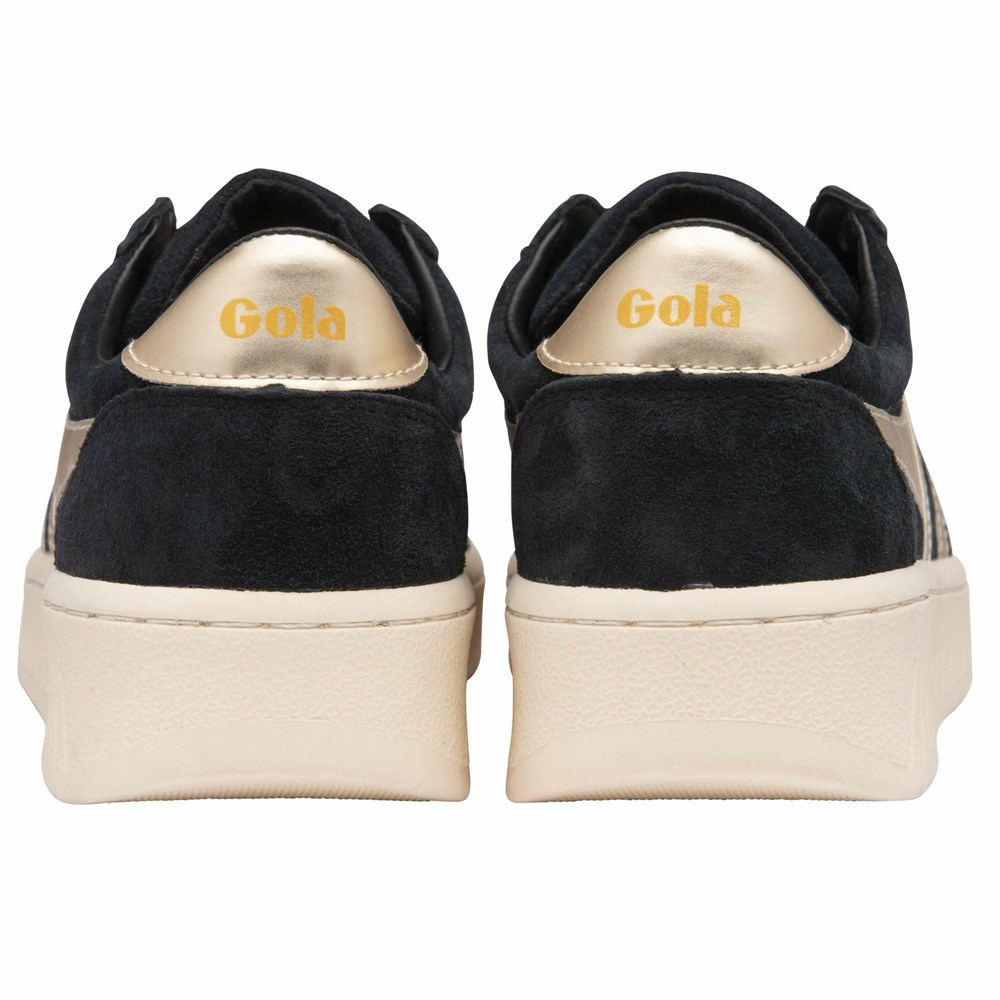 Gola Classics Grandslam Pearl Women Sneakers Black | KGIYEB205