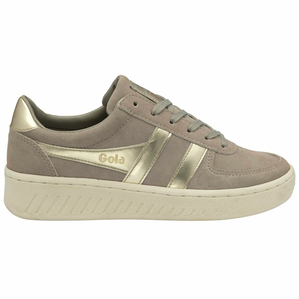 Gola Classics Grandslam Pearl Women Sneakers Grey | MAYJCN148