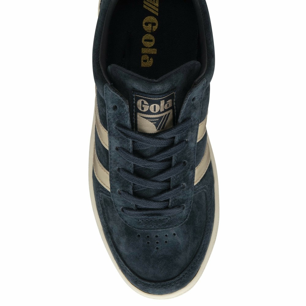 Gola Classics Grandslam Pearl Women Sneakers Navy | UWBVNG130