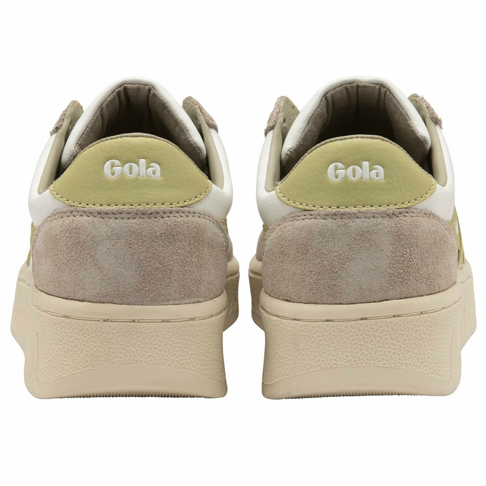 Gola Classics Grandslam Pure Women Sneakers White / Grey / Lemon | LAWVMX819