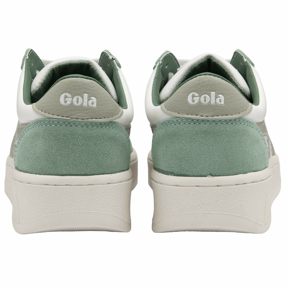 Gola Classics Grandslam Pure Women Sneakers White / Green White / Light Grey | ANWKGD246