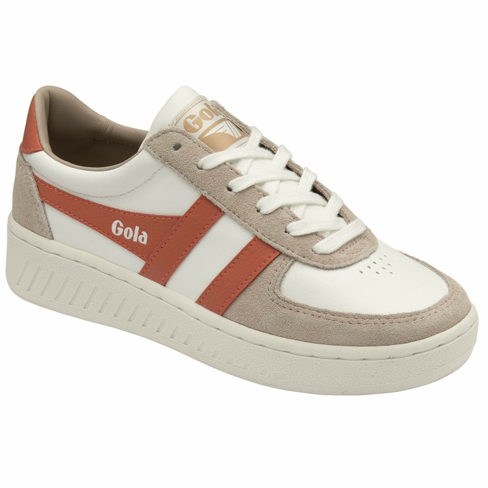 Gola Classics Grandslam Pure Women Sneakers White / Coral | WSFDVP649