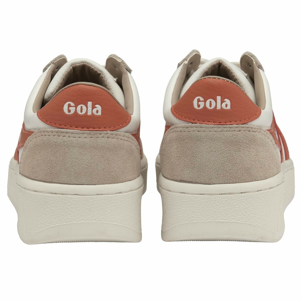 Gola Classics Grandslam Pure Women Sneakers White / Coral | WSFDVP649