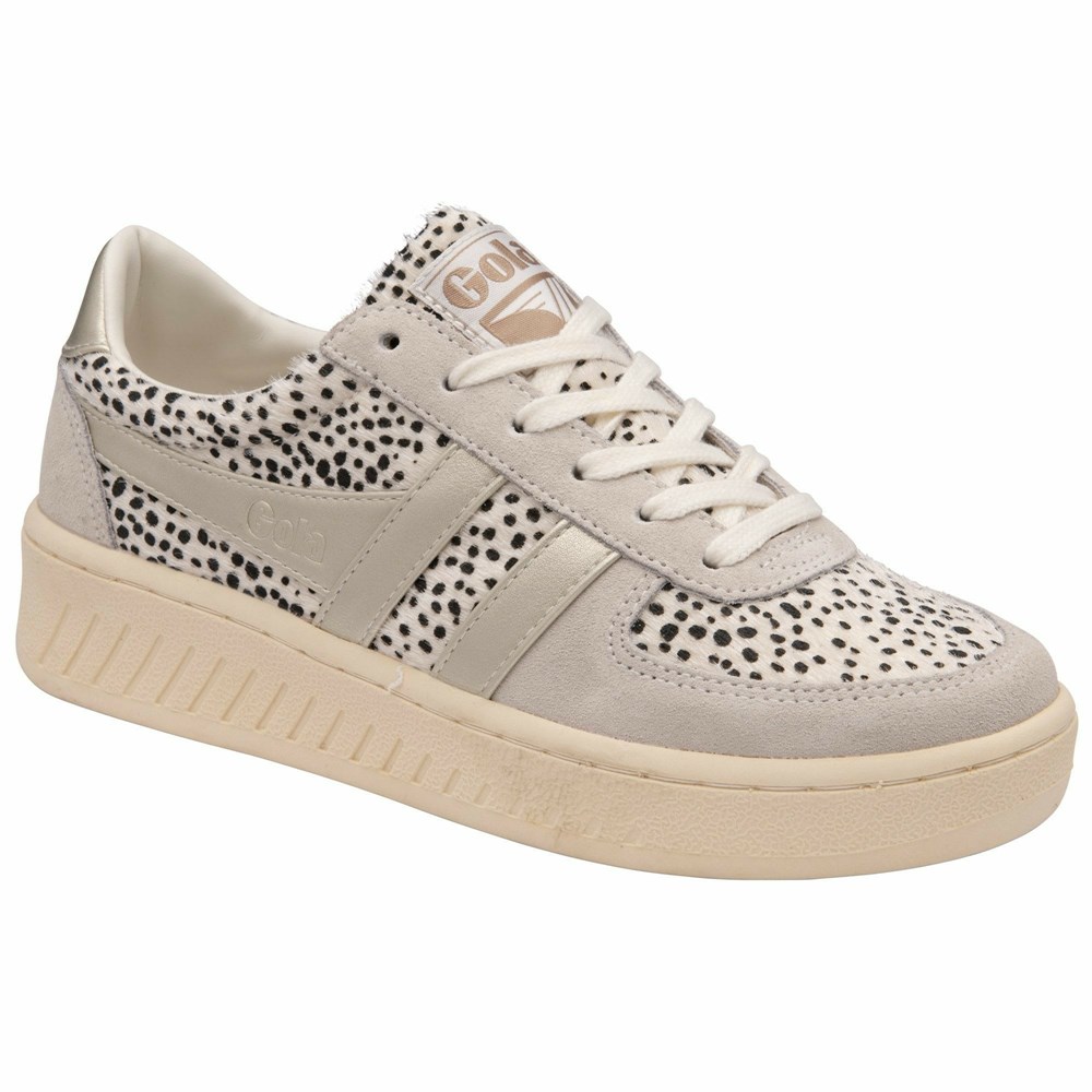 Gola Classics Grandslam Savanna Women Sneakers White / Gold | HUBWNO138