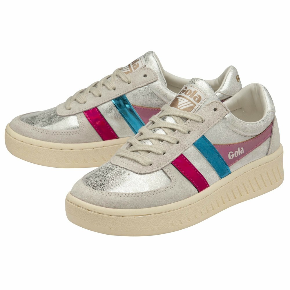 Gola Classics Grandslam Shimmer Flare Women Sneakers White / Multicolor | MTFCOV402