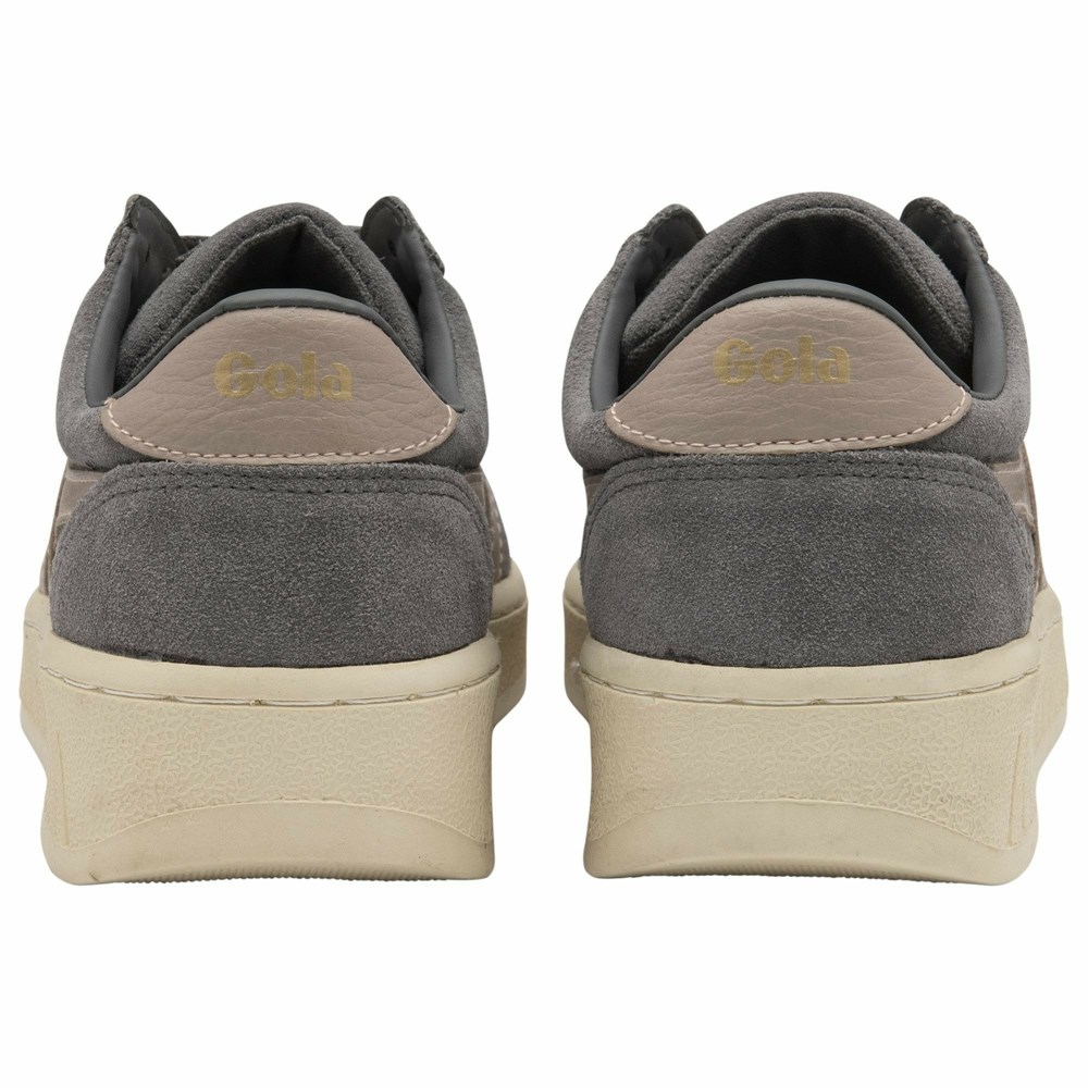 Gola Classics Grandslam Suede Women Sneakers Grey | PVOTGY853