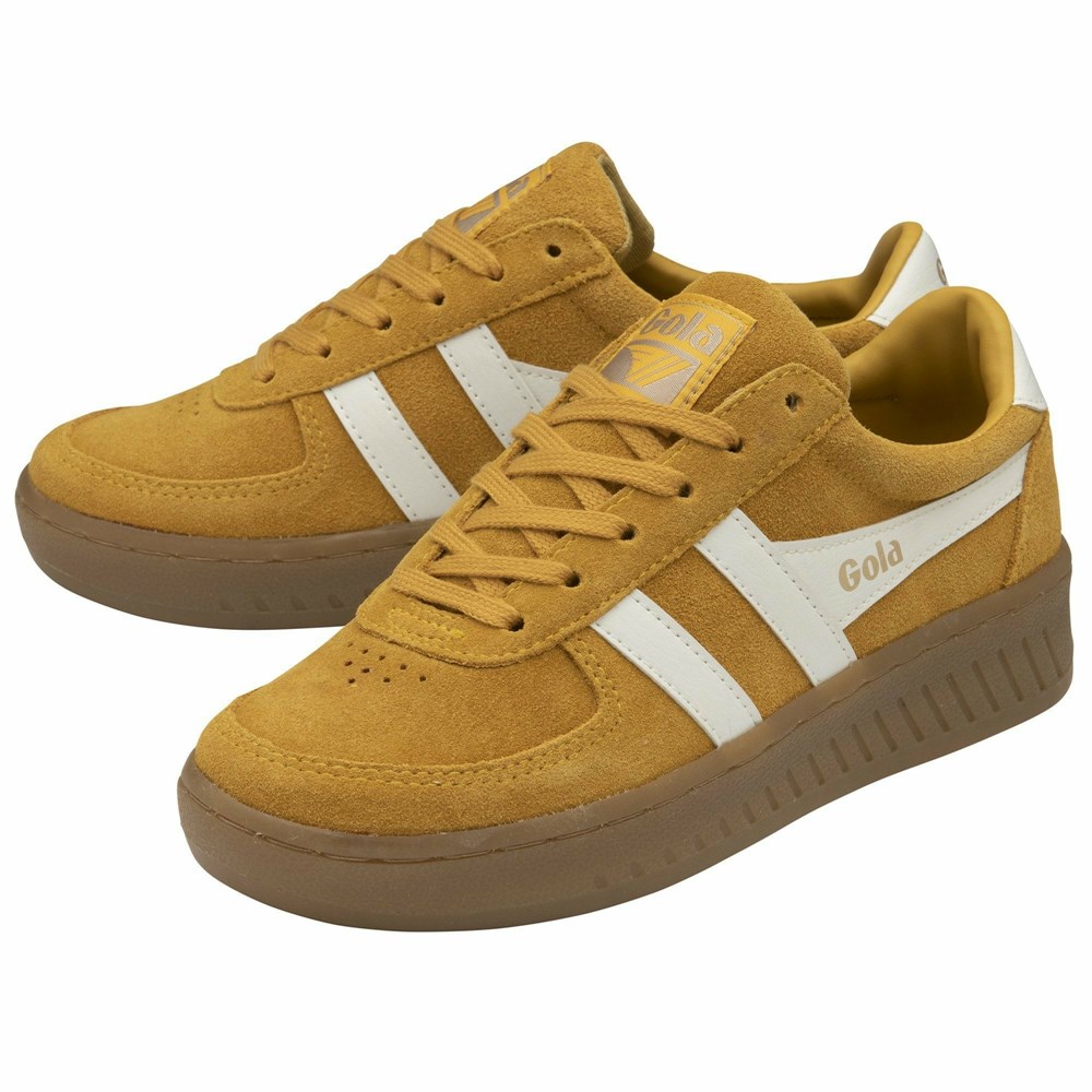 Gola Classics Grandslam Suede Women Sneakers Orange / White | NCOLYA589