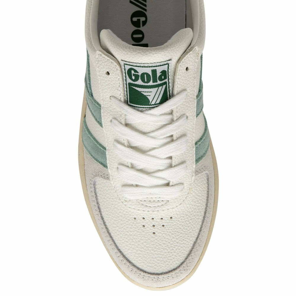 Gola Classics Grandslam Trident Women Sneakers White / Green White | XKMRCE547