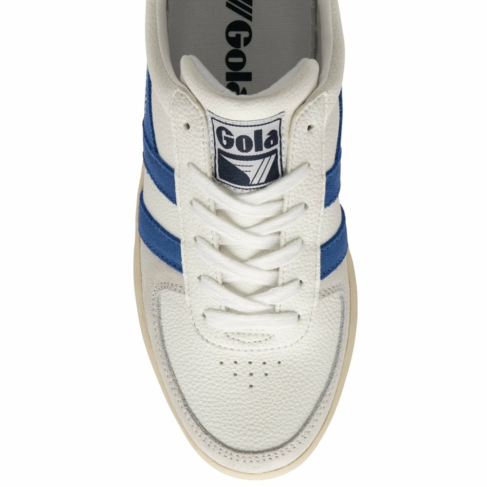 Gola Classics Grandslam Trident Women Sneakers White / Blue / Navy | UEQTJA763