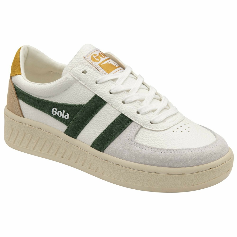 Gola Classics Grandslam Trident Women Sneakers White / Orange | XGJUAC516