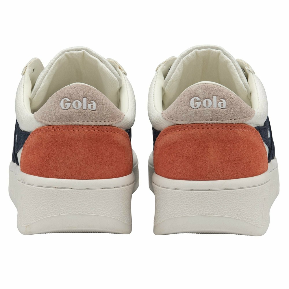 Gola Classics Grandslam Trident Women Sneakers White / Navy | UYIOMF207