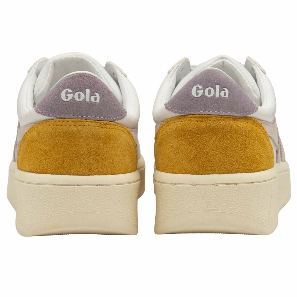 Gola Classics Grandslam Trident Women Sneakers White | XEJFRB749