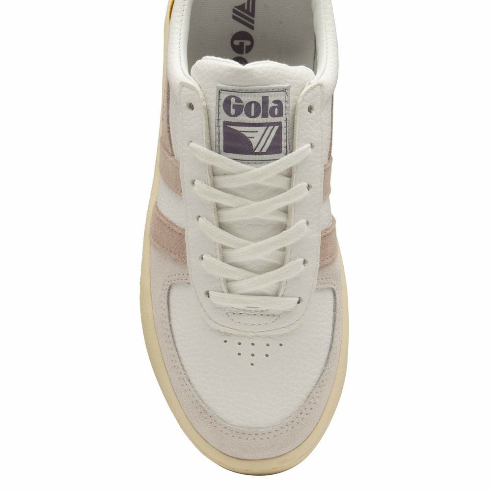 Gola Classics Grandslam Trident Women Sneakers White | XEJFRB749