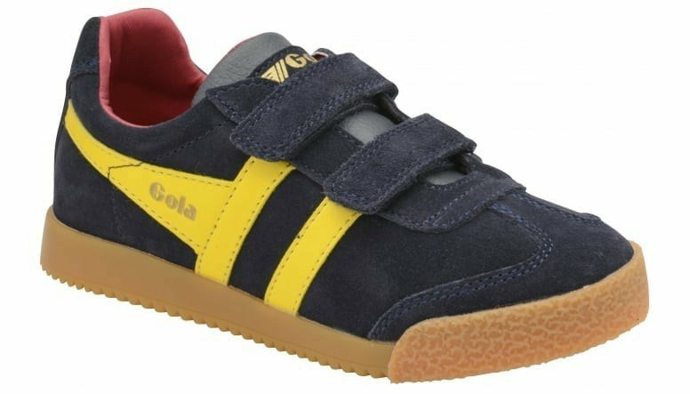 Gola Classics Harrier Strap Kids' Sneakers Navy / Orange / Red | HKLVXY967