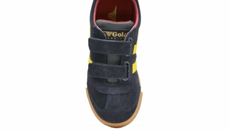 Gola Classics Harrier Strap Kids' Sneakers Navy / Orange / Red | HKLVXY967