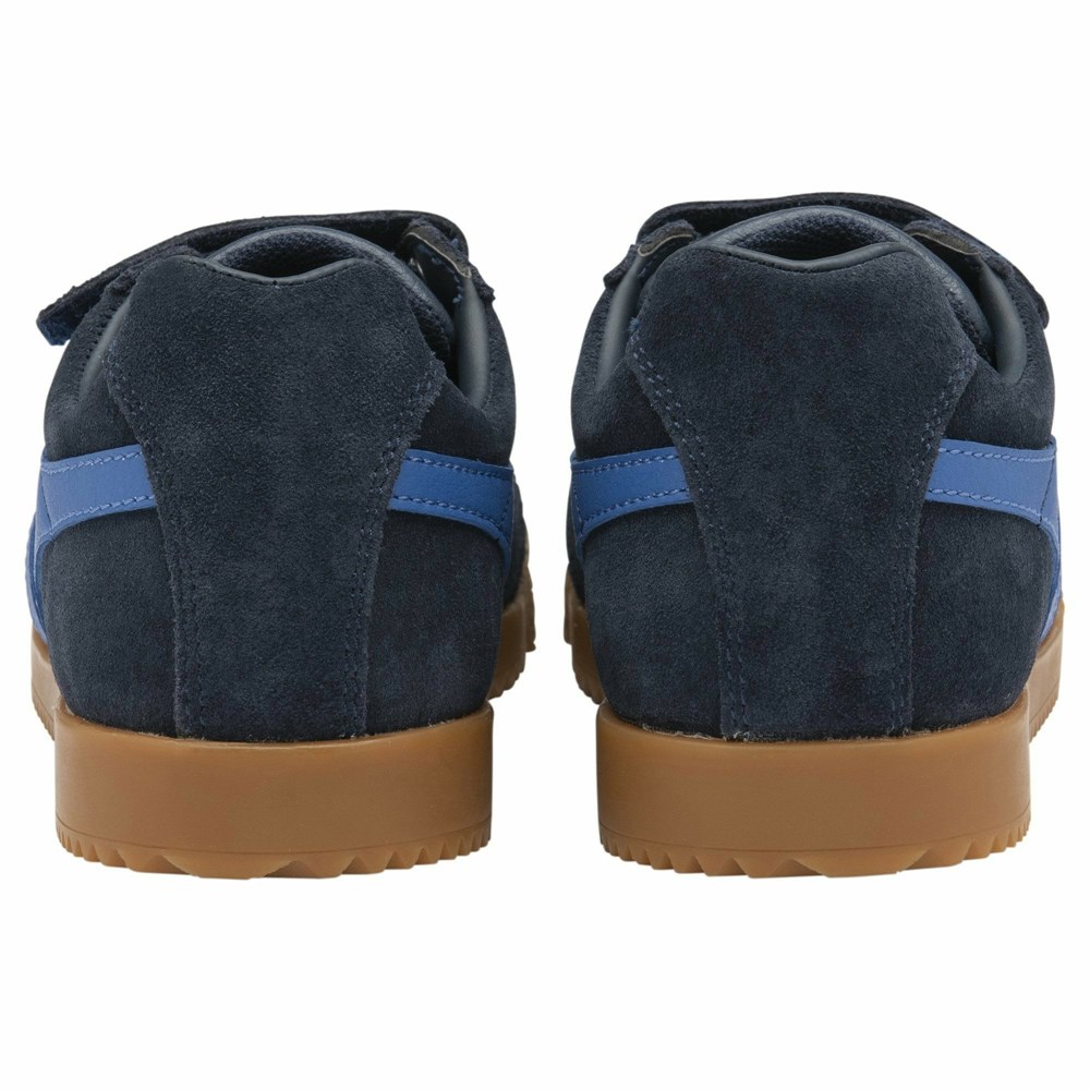 Gola Classics Harrier Strap Kids' Sneakers Navy / Blue | YIZSTC803