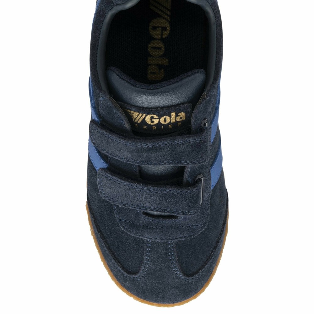 Gola Classics Harrier Strap Kids' Sneakers Navy / Blue | YIZSTC803