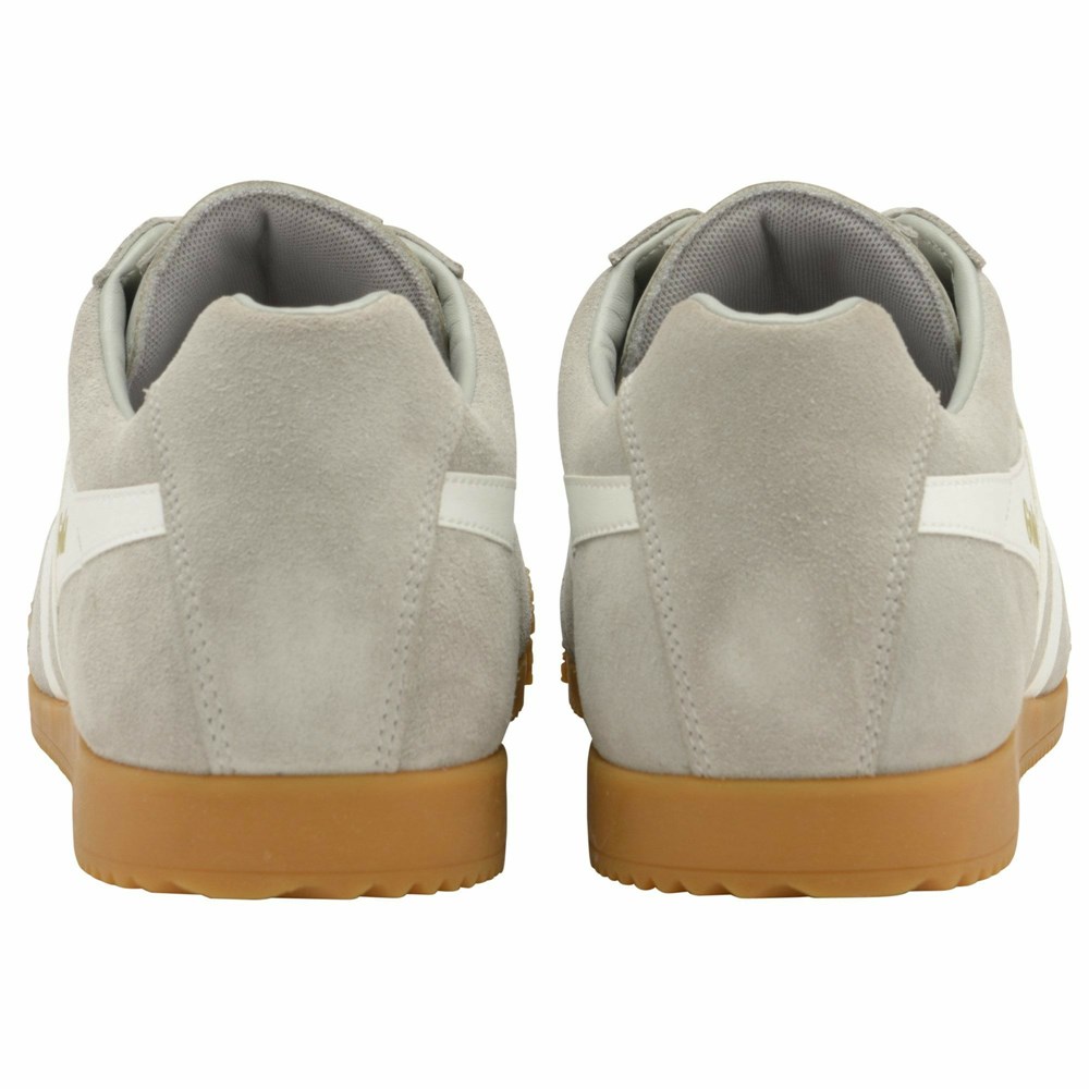 Gola Classics Harrier Suede Men Sneakers Light Grey / White | OCELNJ803