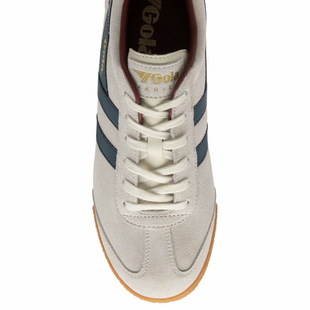 Gola Classics Harrier Suede Men Sneakers White / Blue / Deep Red | AXIEGY241