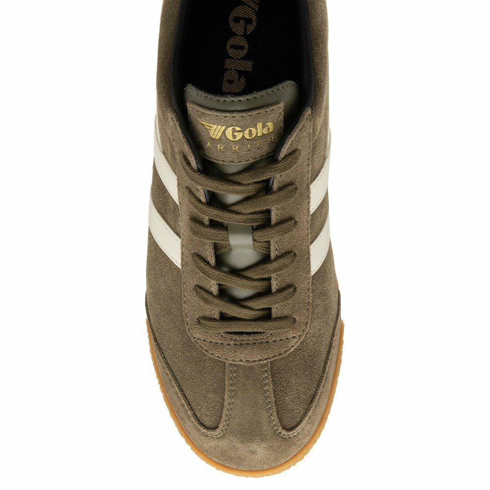 Gola Classics Harrier Suede Men Sneakers Khaki / White / Black | EAZYSX082