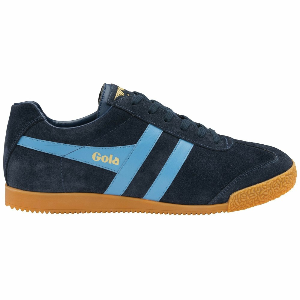 Gola Classics Harrier Suede Men Sneakers Navy / Blue | FJUCKD812