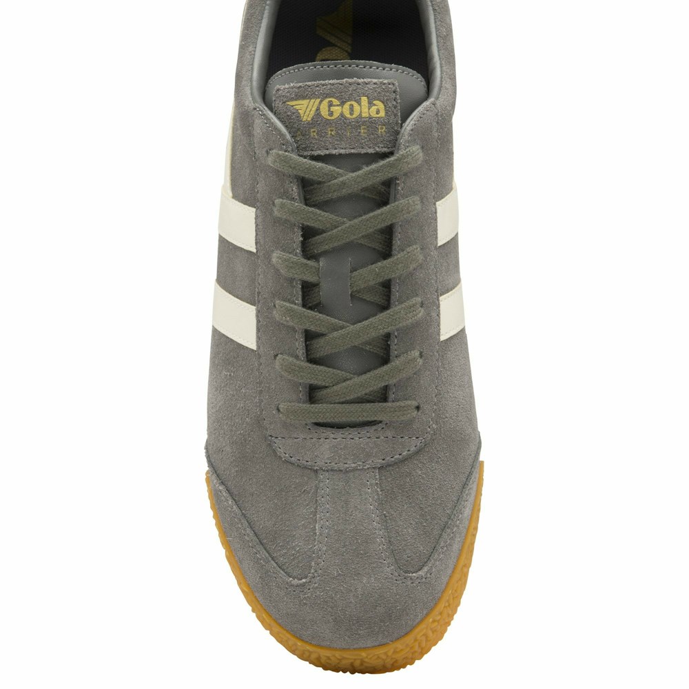 Gola Classics Harrier Suede Men Sneakers Grey | ROSJIQ428