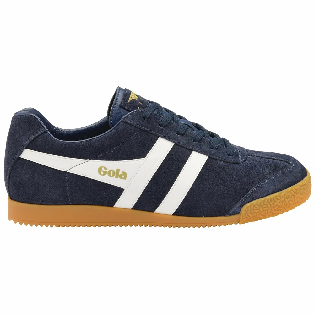 Gola Classics Harrier Suede Men Sneakers Navy / White | KMGCSQ024