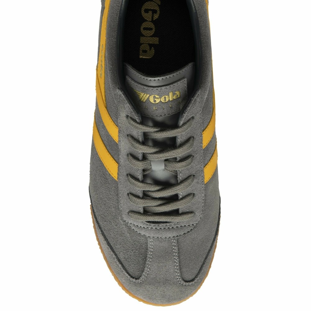 Gola Classics Harrier Suede Men Sneakers Grey / Orange / Navy | TADIGR932