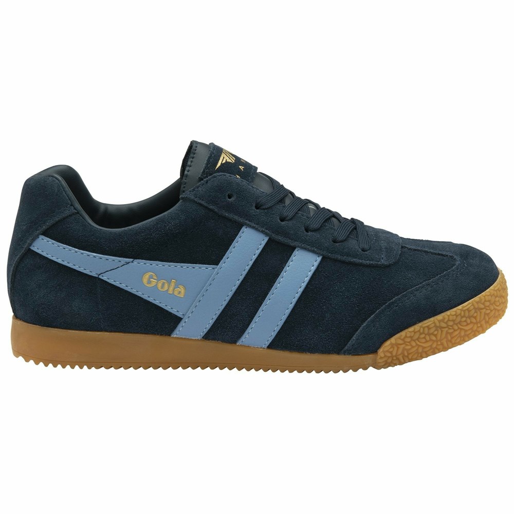 Gola Classics Harrier Suede Women Sneakers Navy / Blue | ZXNRYK865