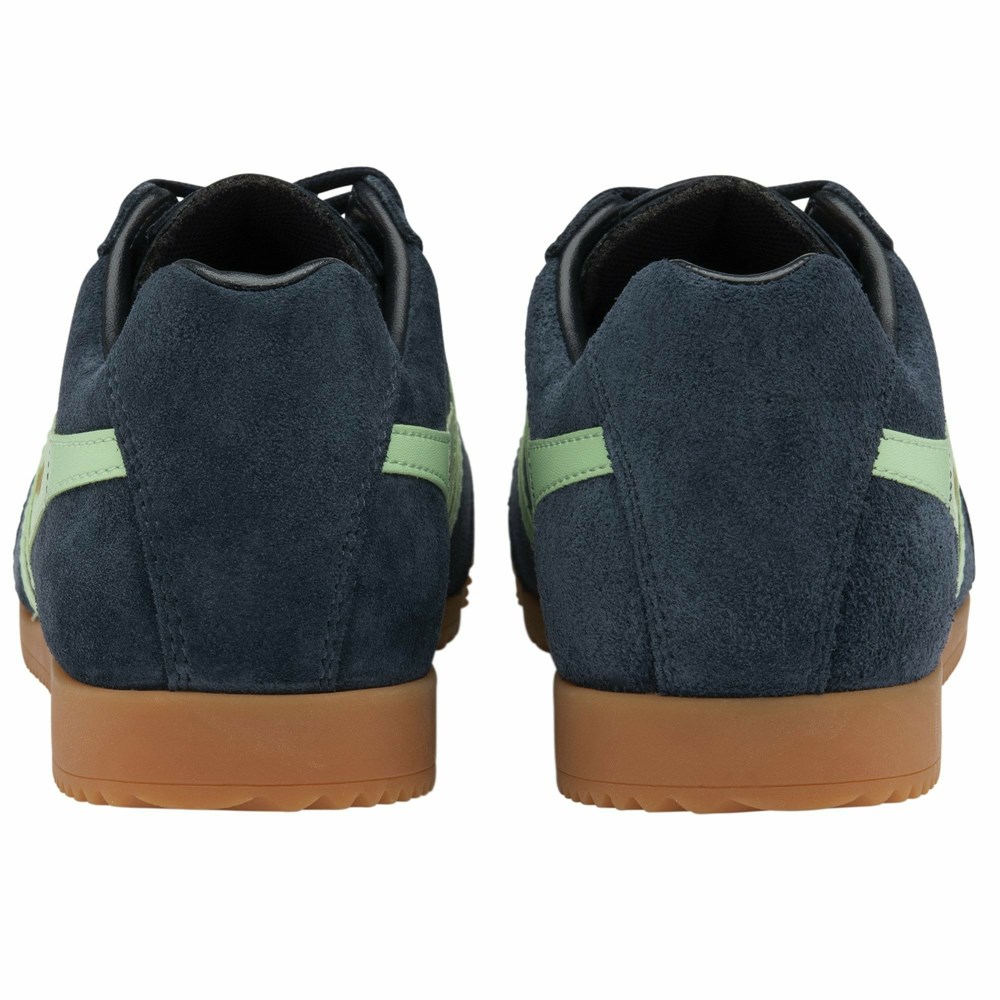 Gola Classics Harrier Suede Women Sneakers Navy / Green | ORTDAI076