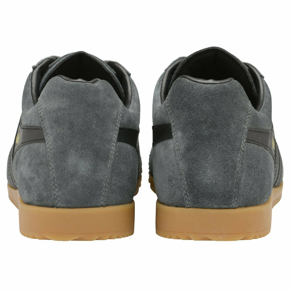 Gola Classics Harrier Suede Women Sneakers Deep Grey / Black | NSOTDP058