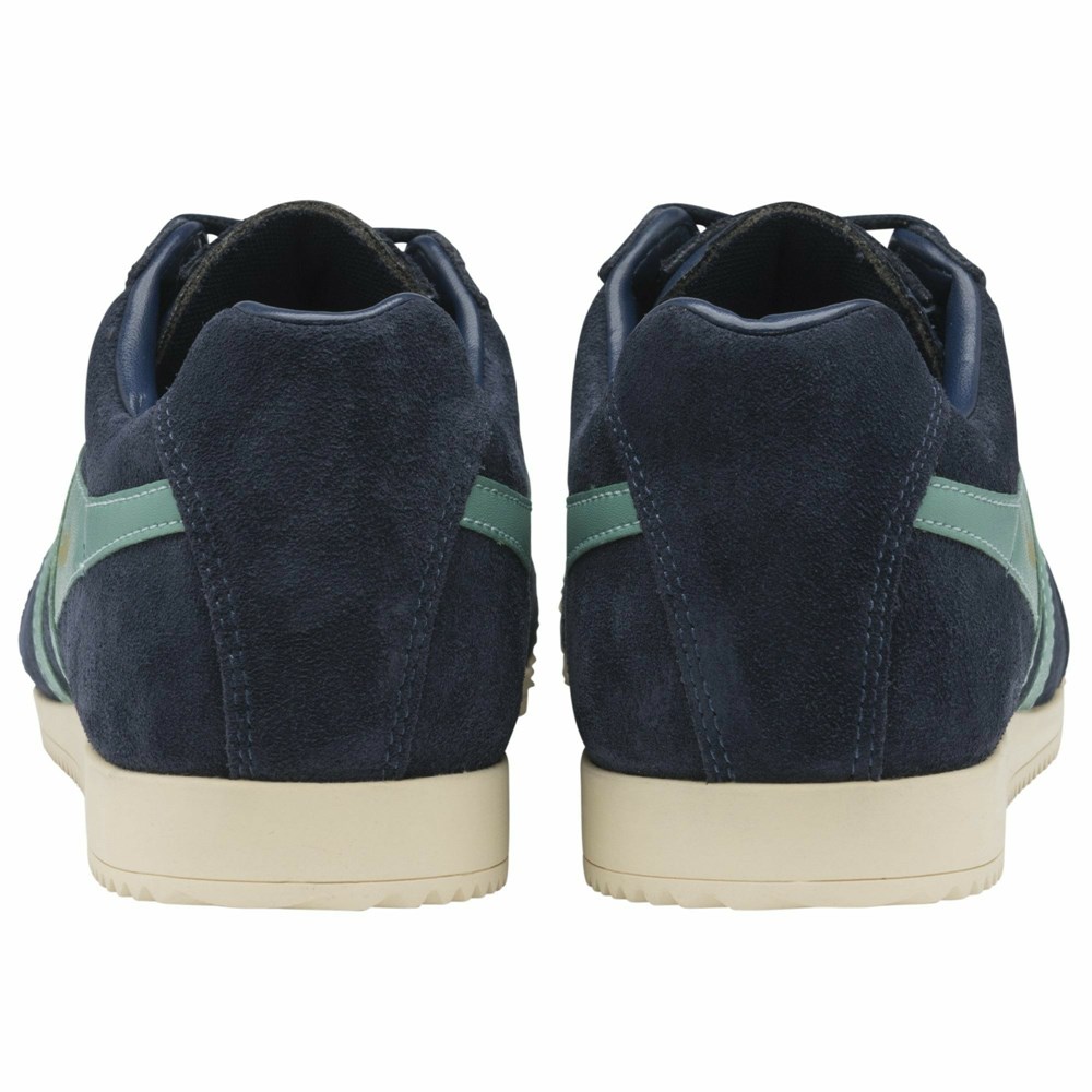 Gola Classics Harrier Suede Women Sneakers Navy / White | IXKGJH025