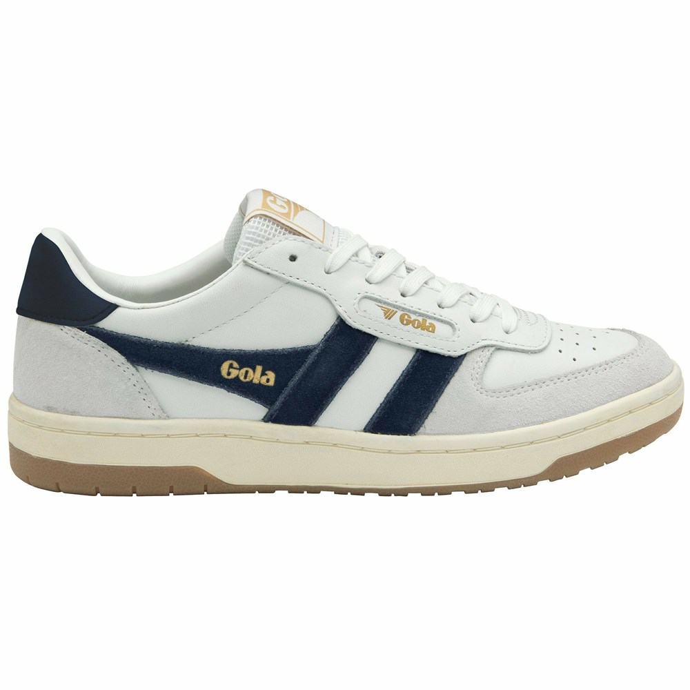 Gola Classics Hawk Men Sneakers White / Blue | OYEPWG892