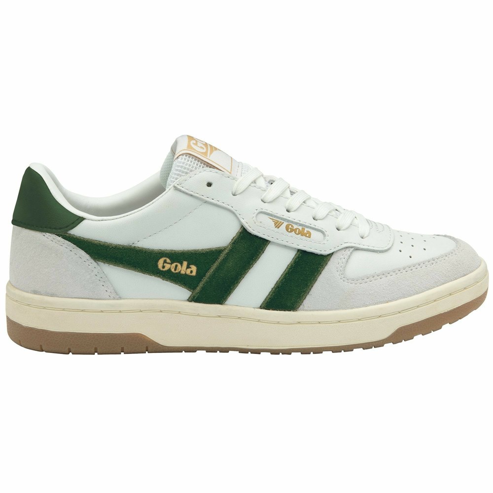 Gola Classics Hawk Men Sneakers White / Dark Green | EQNIAG970