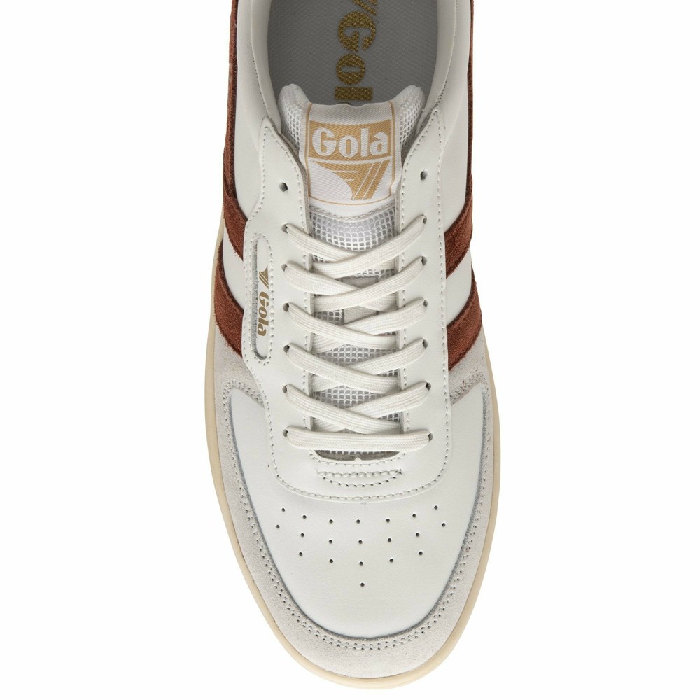 Gola Classics Hawk Men Sneakers White / Red | KOHBMZ680