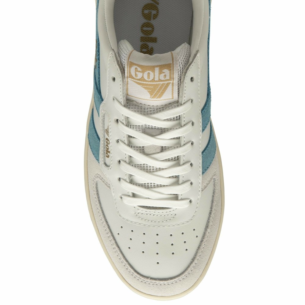 Gola Classics Hawk Women Sneakers White / Gold | JEDMGZ892