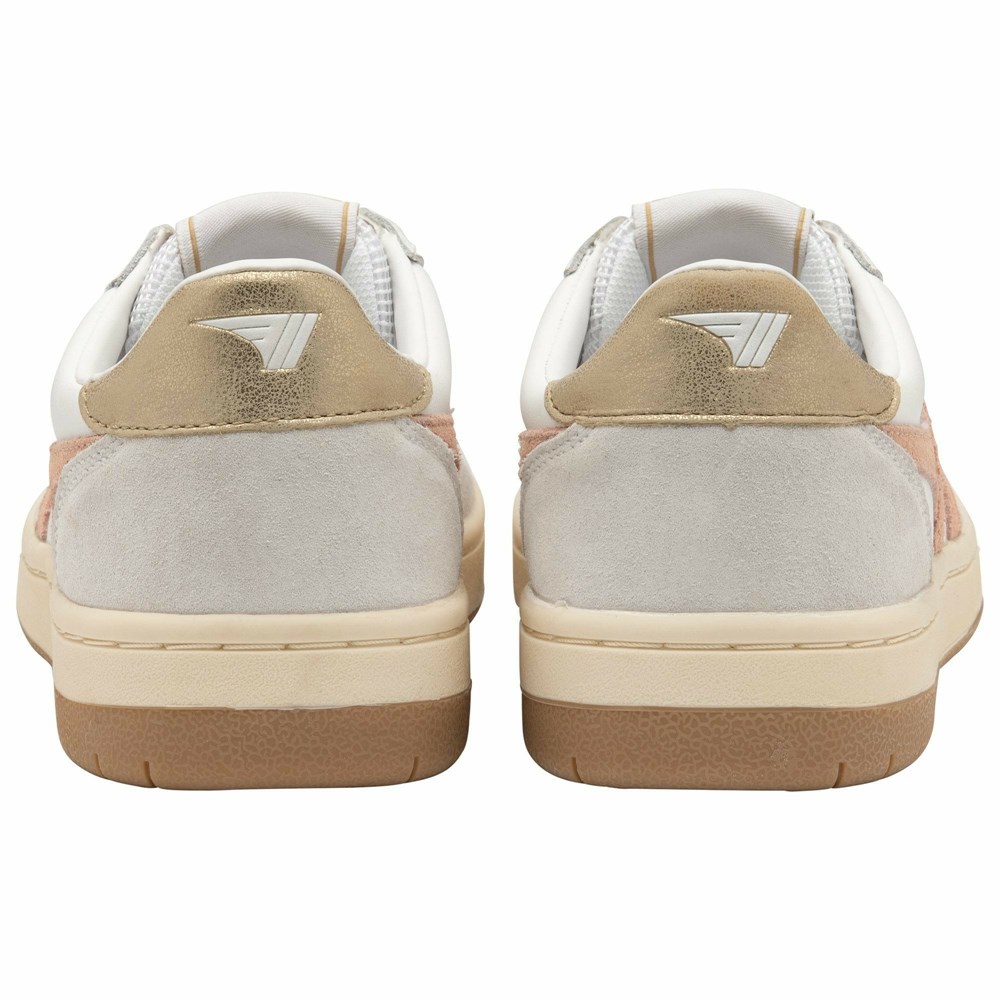 Gola Classics Hawk Women Sneakers White / Pink / Gold | DHTSWE026