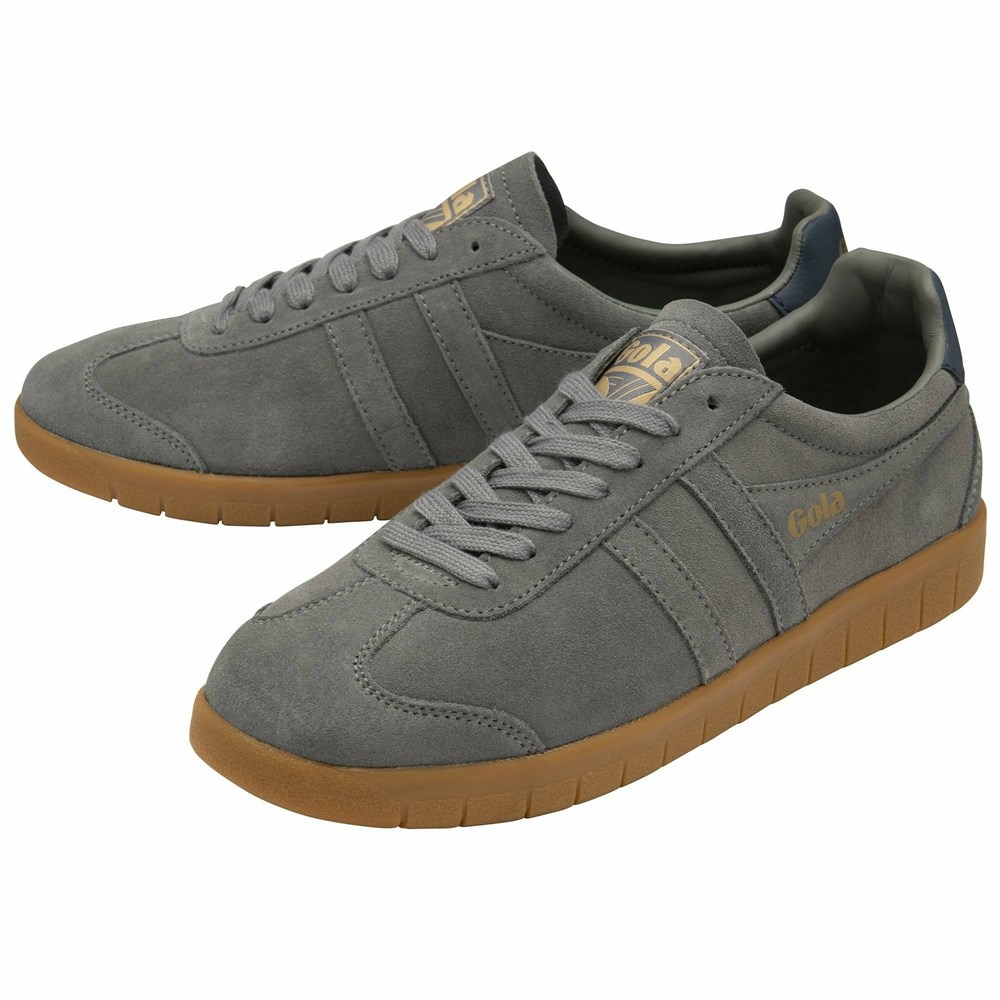 Gola Classics Hurricane Elite Men Sneakers Grey / Grey / Navy | AQHWXE047