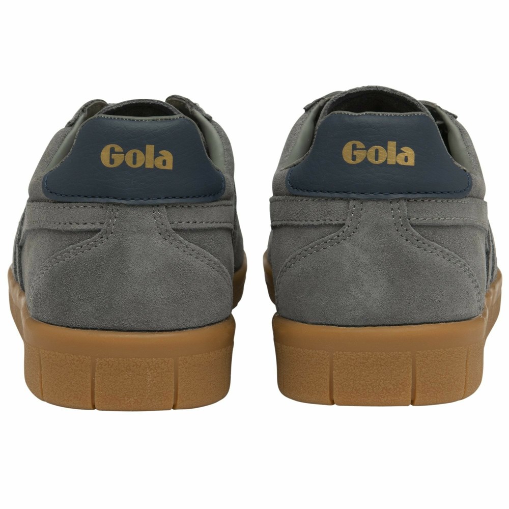 Gola Classics Hurricane Elite Men Sneakers Grey / Grey / Navy | AQHWXE047