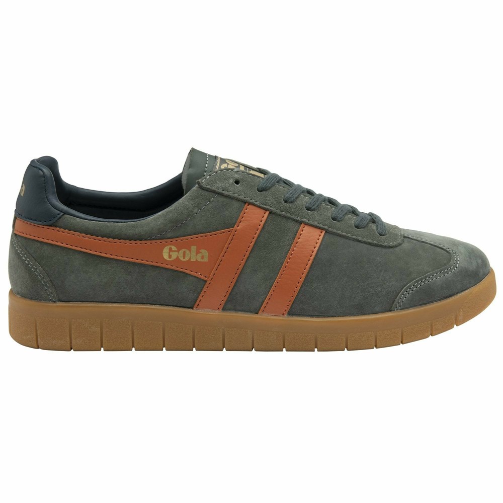 Gola Classics Hurricane Suede Men Sneakers Orange / Navy | NBUYTV483