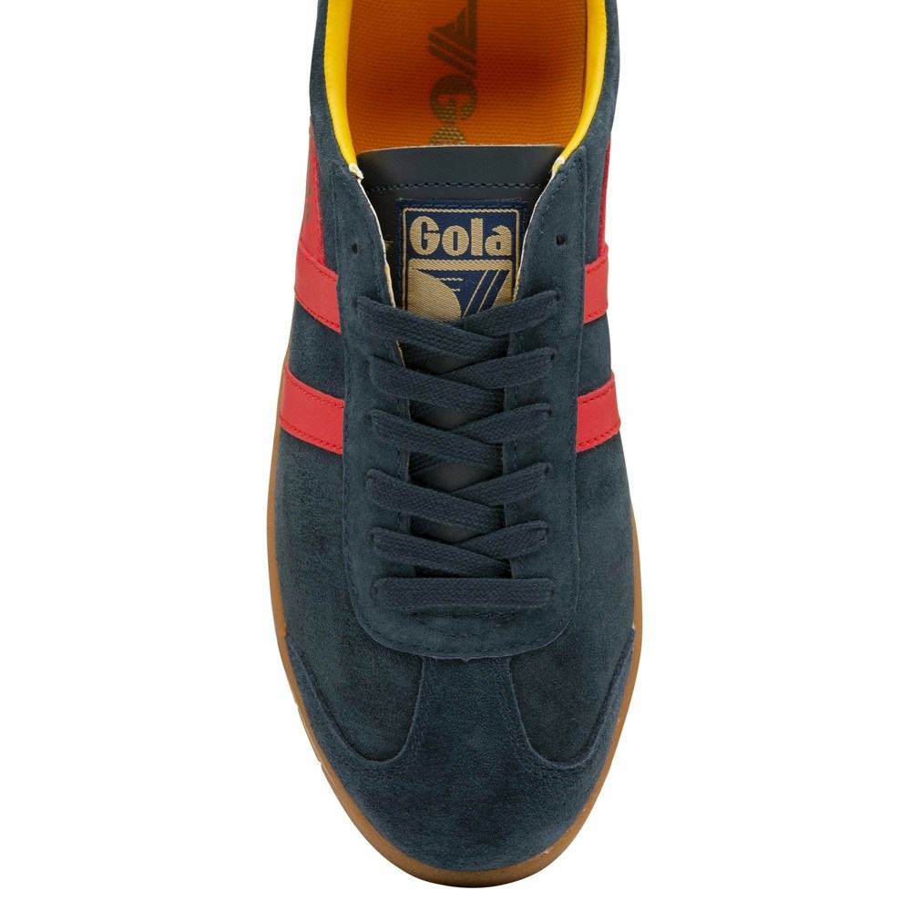 Gola Classics Hurricane Suede Men Sneakers Navy / Red / Orange | ALMCTX840