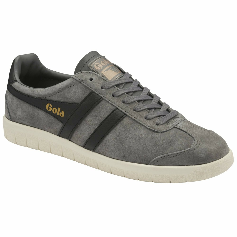 Gola Classics Hurricane Suede Men Sneakers Grey / Black / White | WDNGLX581