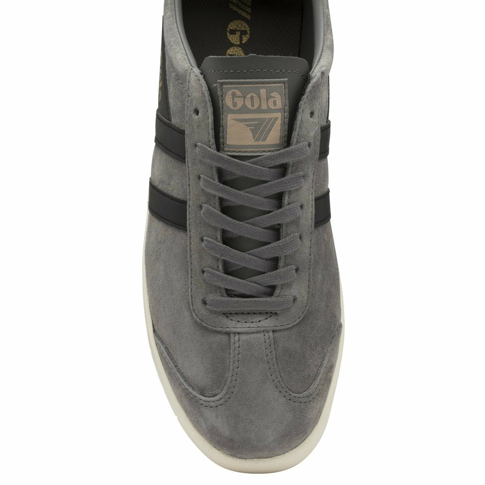 Gola Classics Hurricane Suede Men Sneakers Grey / Black / White | WDNGLX581