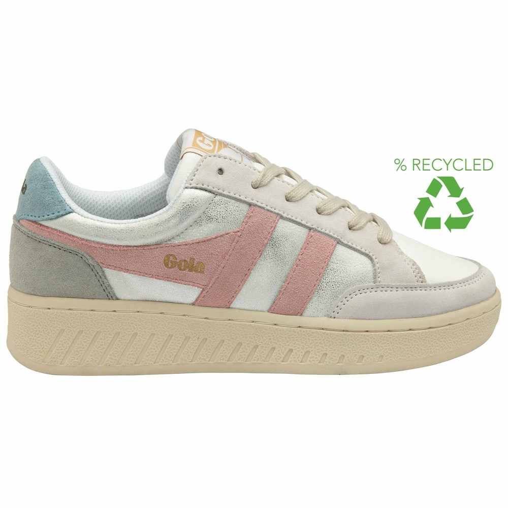 Gola Classics Superslam Blaze Women Sneakers White / Pink | TYMDHF761